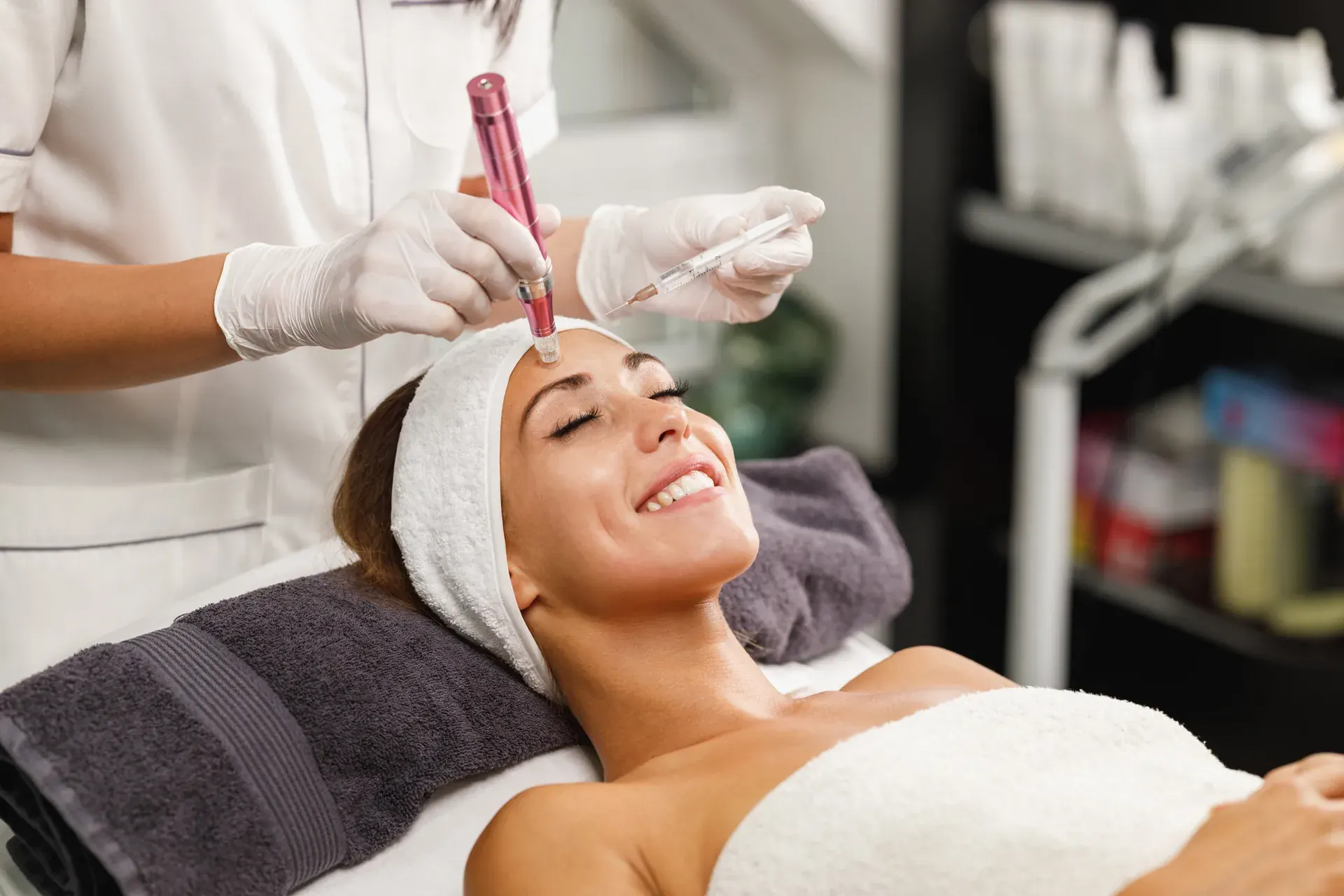 Microneedling treatment at Everis Aesthetic Medicine in Milpitas, CA